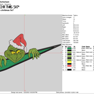 Nike Grinch Swoosh Christmas Embroidery Logo-1
