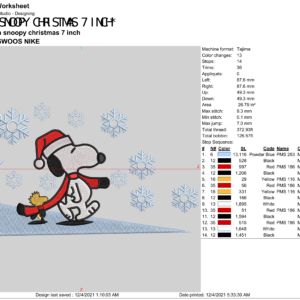 Nike Snoopy Christmas Swoosh Embroidery Logo-1
